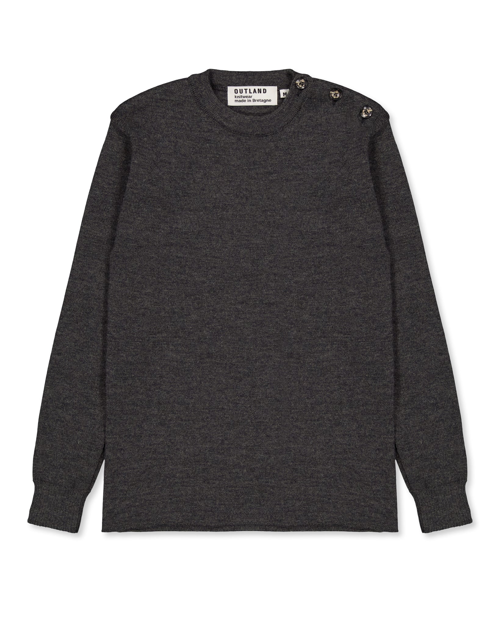 Pull Finistere anthracite chiné